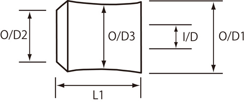 EVAグリップ タイプ1 全長30mm